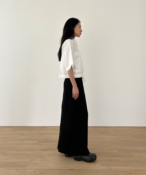 Didot.showroom（ディドット ショールーム）の「ボックスクロップドシャツ（シャツ/ブラウス・レディース・ホワイト/ピンク/ブルー/ミント・FREE）」の8枚目の写真