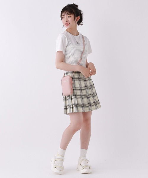 repipi armario（レピピ アルマリオ）の「☆セットアイテム☆メッシュキャミ＆ロゴTシャツ（その他トップス・キッズ・ブルー/ブラック/アイボリー・MEDIUM/LARGE）」の4枚目の写真