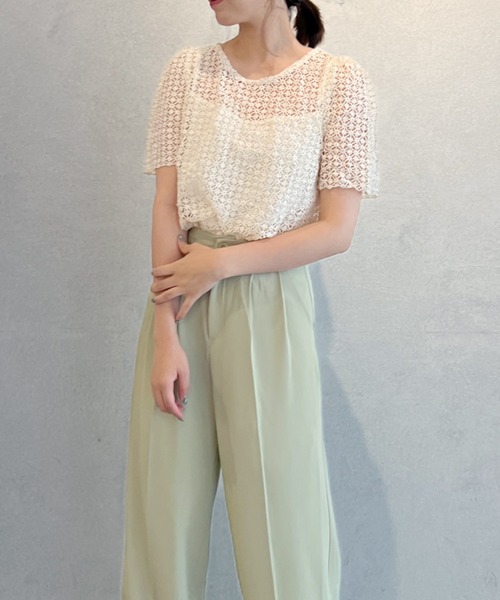 Olu.(オルドット)の「フラワークロシェトップス(その他トップス・レディース・クリーム/ラベンダー・FREE)」の10枚目の写真