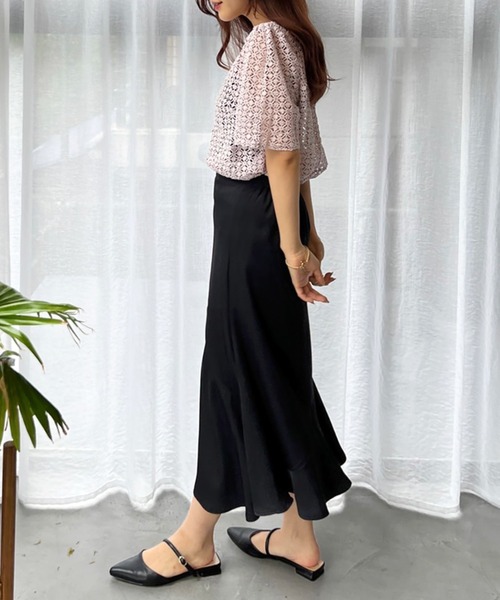 Olu.(オルドット)の「フラワークロシェトップス(その他トップス・レディース・クリーム/ラベンダー・FREE)」の3枚目の写真