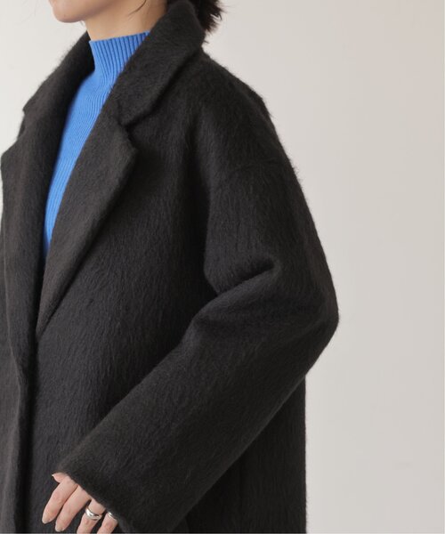 frames RAY CASSIN（フレームスレイカズン）の「ニットシャギーチェスターコート（チェスターコート・レディース・チャコールグレー/ブラック/グレイッシュベージュ・FREE）」の9枚目の写真