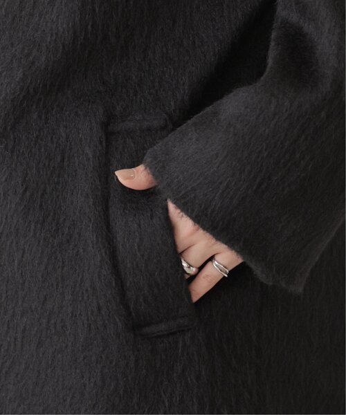 frames RAY CASSIN（フレームスレイカズン）の「ニットシャギーチェスターコート（チェスターコート・レディース・チャコールグレー/ブラック/グレイッシュベージュ・FREE）」の10枚目の写真
