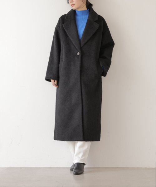 frames RAY CASSIN（フレームスレイカズン）の「ニットシャギーチェスターコート（チェスターコート・レディース・チャコールグレー/ブラック/グレイッシュベージュ・FREE）」の17枚目の写真