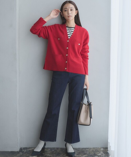 組曲(クミキョク)の「コットンバスクロング Tシャツ(Tシャツ/カットソー・レディース・アイボリー系1/ブラック系1/アイボリー系・3/2)」の8枚目の写真