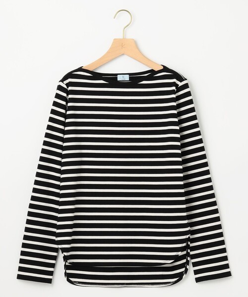 組曲(クミキョク)の「コットンバスクロング Tシャツ(Tシャツ/カットソー・レディース・アイボリー系1/ブラック系1/アイボリー系・3/2)」の17枚目の写真