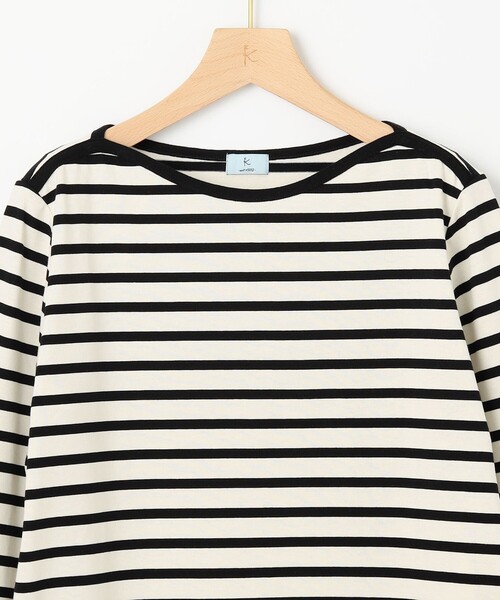 組曲(クミキョク)の「コットンバスクロング Tシャツ(Tシャツ/カットソー・レディース・アイボリー系1/ブラック系1/アイボリー系・3/2)」の20枚目の写真