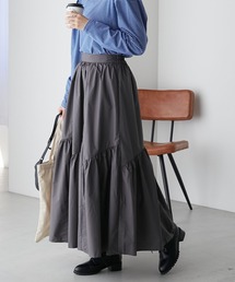 BONLECILL | アシンメトリー変形切替ギャザースカート(スカート)