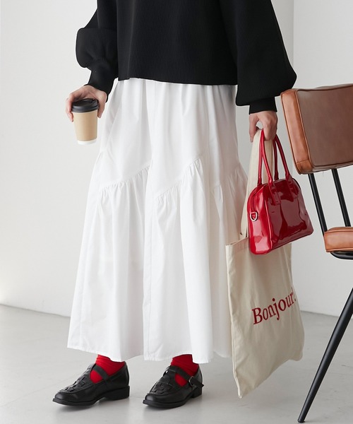 美品✨トリコ コムデギャルソン スカート 変形デザイン アシンメトリー AD2021 コムデギャルソン comme des garons 異素材切替チュール