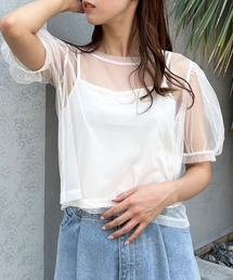 INGNI | 2Wayチュールリボントップスキャミセット(Tシャツ/カットソー)