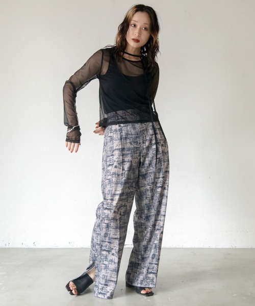 VACANCY(ヴァカンシー)の「レイヤードシアートップス(Tシャツ/カットソー・レディース・ブラック/ブルー/グレー/グリーン・FREE)」の20枚目の写真