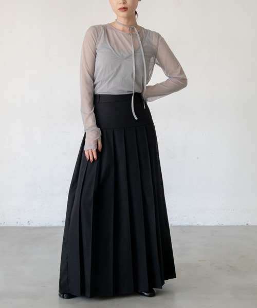 VACANCY(ヴァカンシー)の「レイヤードシアートップス(Tシャツ/カットソー・レディース・ブラック/ブルー/グレー/グリーン・FREE)」の14枚目の写真