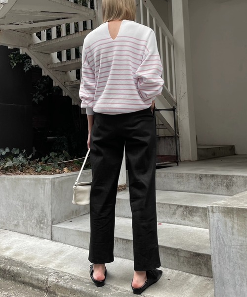 WILLFULLY（ウィルフリー）の「double tuck tapered denim PT（デニム  