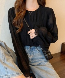 sakishimatokyo | シャーリングデザインブラウス(シャツ/ブラウス)