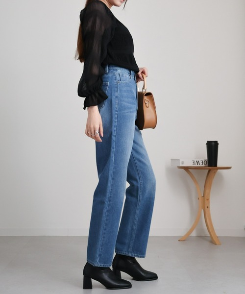 sakishimatokyo（サキシマトーキョー）の「シャーリングデザインブラウス（シャツ/ブラウス・レディース・ライトベージュ/ブラック・FREE）」の9枚目の写真