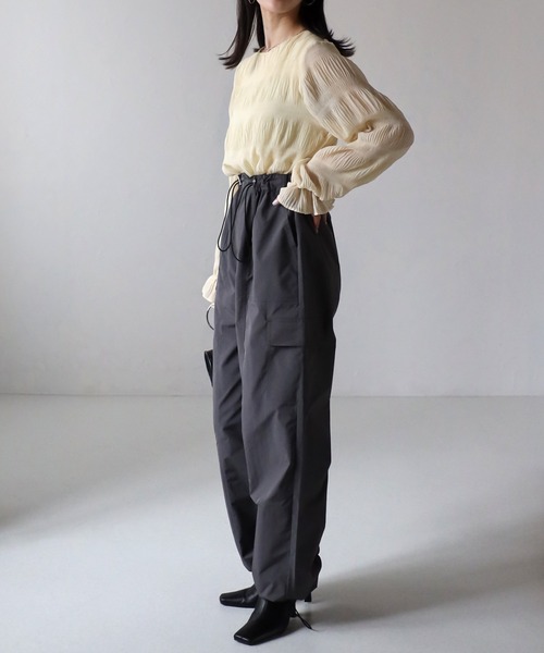 シャーリング デザイン ブラウス - (MIX) シャーリングデザインブラウス | NATURAL BEAUTY BASIC（ナチュラル