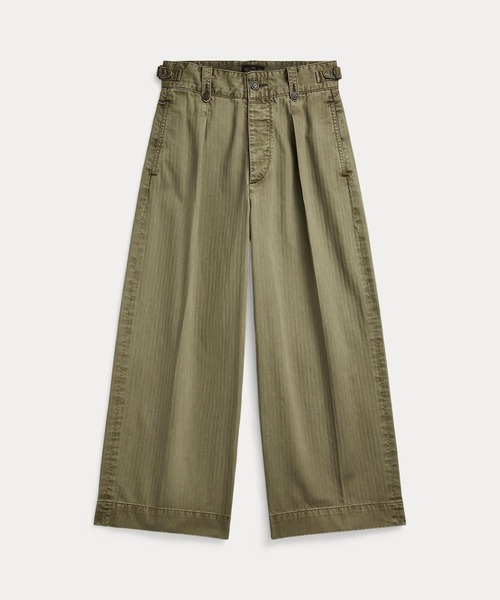 RRL(ダブル アール エル)の「コットン クロップド ワイドレッグ パンツ(その他パンツ・レディース・グリーン系1・24/25/26/27/28/29)」の11枚目の写真