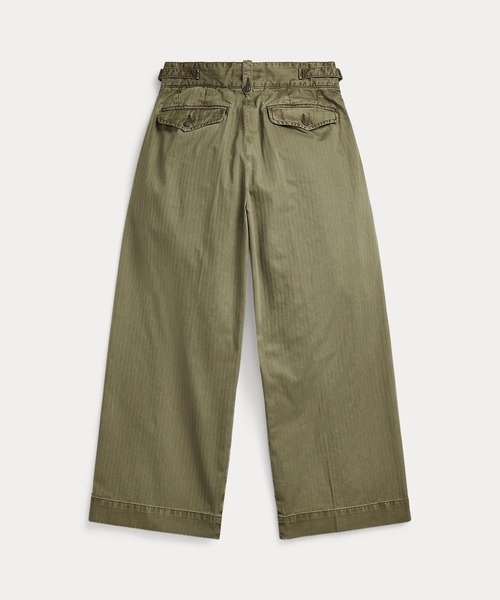 RRL(ダブル アール エル)の「コットン クロップド ワイドレッグ パンツ(その他パンツ・レディース・グリーン系1・24/25/26/27/28/29)」の6枚目の写真