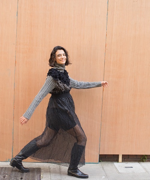 leinwande（ラインヴァンド）の「Mix Roop Sweater（ニット/セーター