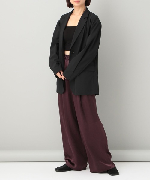 e/rm（イーアールエム）の「【e/rm・サスティナブル素材使用】アセテートサテンパンツ（その他パンツ・レディース・アイボリー/ブラック/ボルドー・FREE）」の21枚目の写真