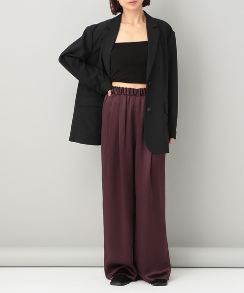 e/rm（イーアールエム）の「【e/rm・サスティナブル素材使用】アセテートサテンパンツ（その他パンツ・レディース・アイボリー/ブラック/ボルドー・FREE）」の22枚目の写真