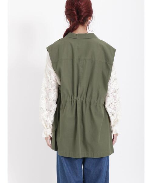Samansa Mos2（サマンサ モスモス）の「ミリタリーベスト（ベスト・レディース・カーキ/ベージュ・F）」の14枚目の写真