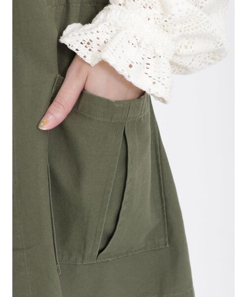 Samansa Mos2（サマンサ モスモス）の「ミリタリーベスト（ベスト・レディース・カーキ/ベージュ・F）」の17枚目の写真