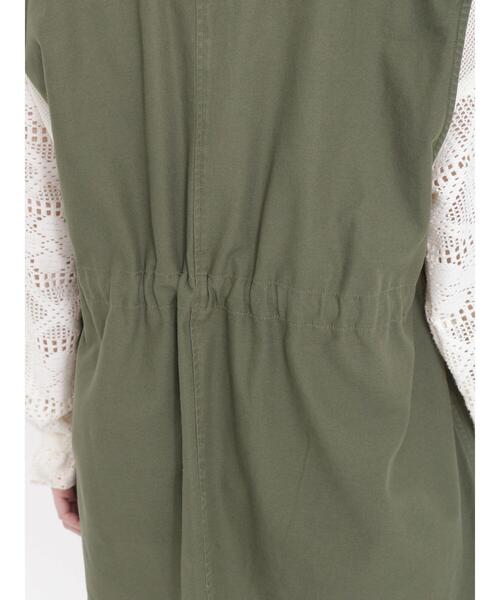 Samansa Mos2（サマンサ モスモス）の「ミリタリーベスト（ベスト・レディース・カーキ/ベージュ・F）」の20枚目の写真