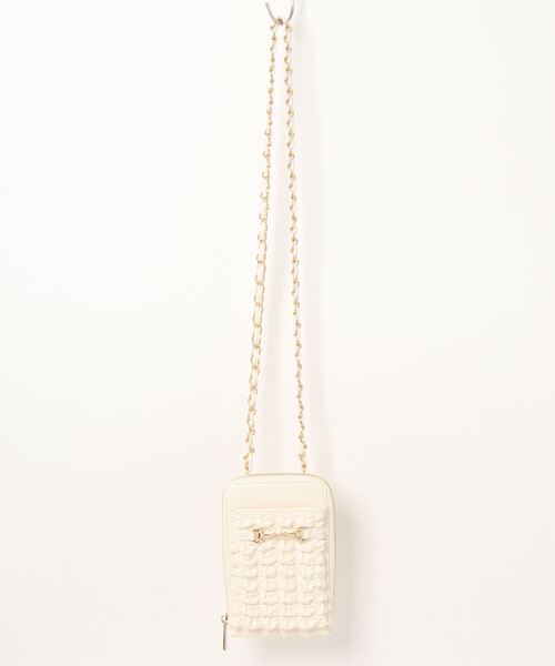 EDIT COLOGNE(エディットコロン)の「スマホショルダー(スマホグッズ・レディース・ブラック/ブルー/オフホワイト・フリ-)」の1枚目の写真