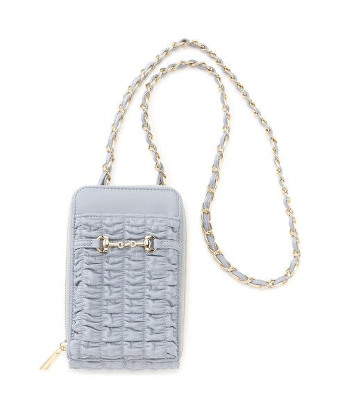 EDIT COLOGNE(エディットコロン)の「スマホショルダー(スマホグッズ・レディース・ブラック/ブルー/オフホワイト・フリ-)」の3枚目の写真