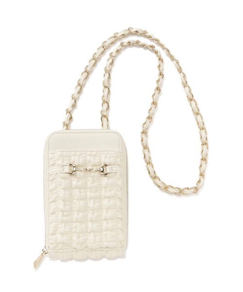 EDIT COLOGNE(エディットコロン)の「スマホショルダー(スマホグッズ・レディース・ブラック/ブルー/オフホワイト・フリ-)」の5枚目の写真