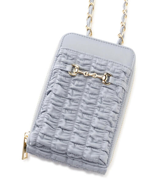 EDIT COLOGNE(エディットコロン)の「スマホショルダー(スマホグッズ・レディース・ブラック/ブルー/オフホワイト・フリ-)」の9枚目の写真