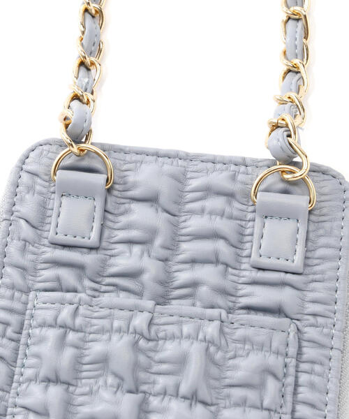 EDIT COLOGNE(エディットコロン)の「スマホショルダー(スマホグッズ・レディース・ブラック/ブルー/オフホワイト・フリ-)」の10枚目の写真