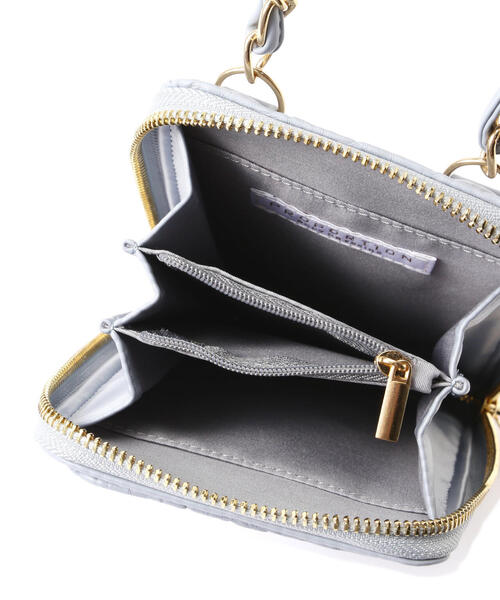 EDIT COLOGNE(エディットコロン)の「スマホショルダー(スマホグッズ・レディース・ブラック/ブルー/オフホワイト・フリ-)」の14枚目の写真