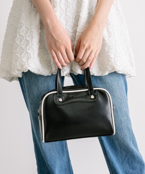 OLIVE des OLIVE（オリーブデオリーブ）の「ミニスポーツバッグ　1032120110（ショルダーバッグ・レディース・ボルドー/ブラック・FREE）」の3枚目の写真