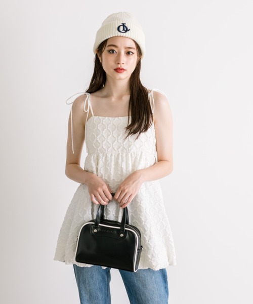 OLIVE des OLIVE（オリーブデオリーブ）の「ミニスポーツバッグ　1032120110（ショルダーバッグ・レディース・ボルドー/ブラック・FREE）」の4枚目の写真