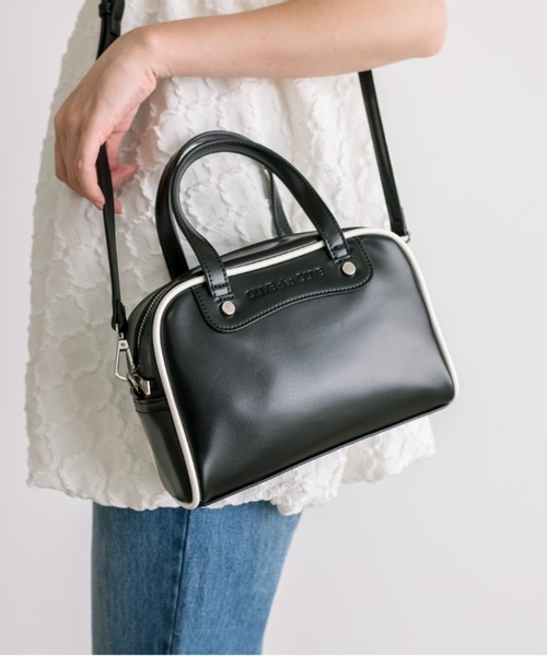 OLIVE des OLIVE（オリーブデオリーブ）の「ミニスポーツバッグ　1032120110（ショルダーバッグ・レディース・ボルドー/ブラック・FREE）」の5枚目の写真