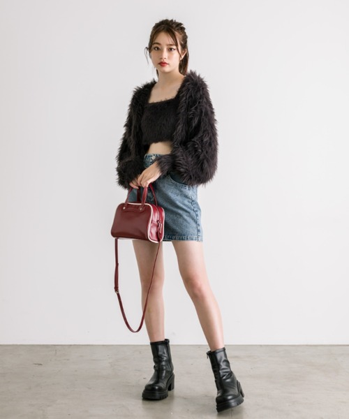 OLIVE des OLIVE（オリーブデオリーブ）の「ミニスポーツバッグ　1032120110（ショルダーバッグ・レディース・ボルドー/ブラック・FREE）」の12枚目の写真