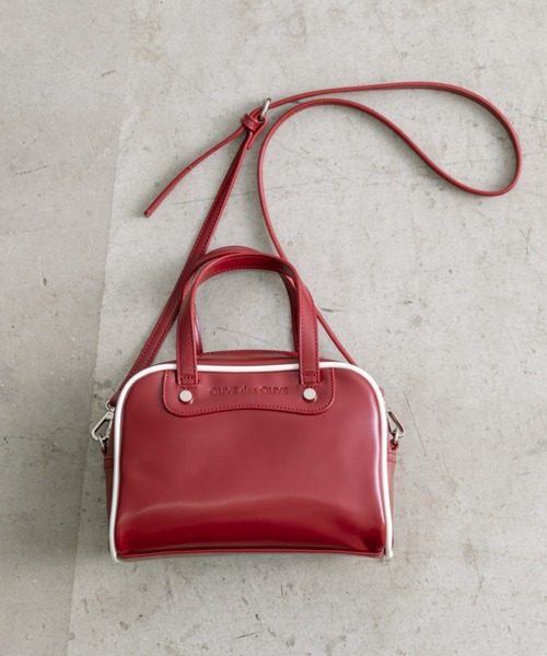 OLIVE des OLIVE（オリーブデオリーブ）の「ミニスポーツバッグ　1032120110（ショルダーバッグ・レディース・ボルドー/ブラック・FREE）」の15枚目の写真