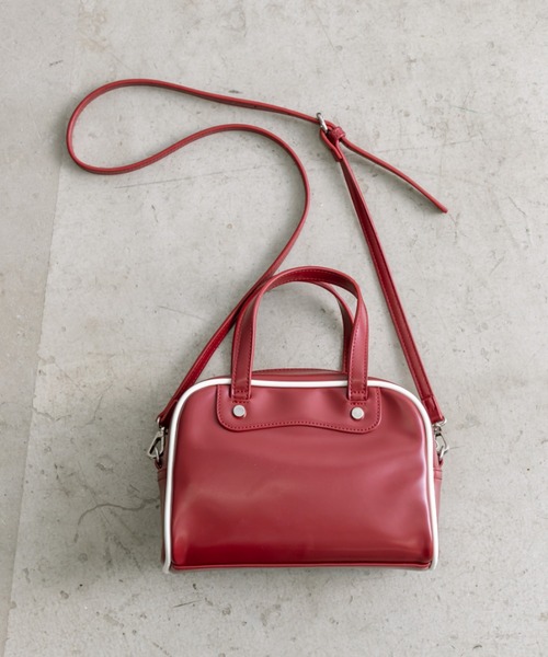 OLIVE des OLIVE（オリーブデオリーブ）の「ミニスポーツバッグ　1032120110（ショルダーバッグ・レディース・ボルドー/ブラック・FREE）」の16枚目の写真