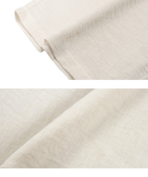 KOBE LETTUCE（コウベレタス）の「リネン風ノースリーブセットアップ（セットアップ・レディース・ブラック/ベージュ・M）」の14枚目の写真