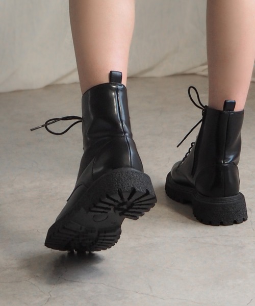 minia（ミニア）の「8ホールレースアップショート（ブーツ・レディース・ブラウン/ブラック・S/M/L）」の11枚目の写真