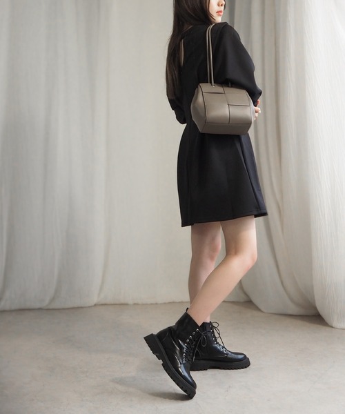 minia（ミニア）の「8ホールレースアップショート（ブーツ・レディース・ブラウン/ブラック・S/M/L）」の14枚目の写真