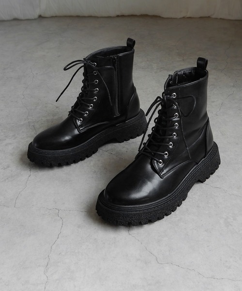 minia（ミニア）の「8ホールレースアップショート（ブーツ）」 - WEAR