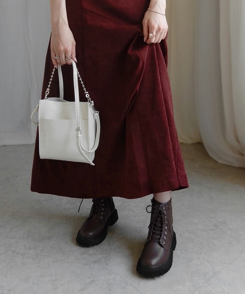 minia（ミニア）の「8ホールレースアップショート（ブーツ・レディース・ブラウン/ブラック・S/M/L）」の19枚目の写真