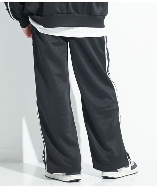 ANAP GｉRL（アナップガール）の「R+S吸水速乾付きラインジャージパンツ（その他パンツ・キッズ・ブラック/ライトブルー・S/M/XS）」の4枚目の写真