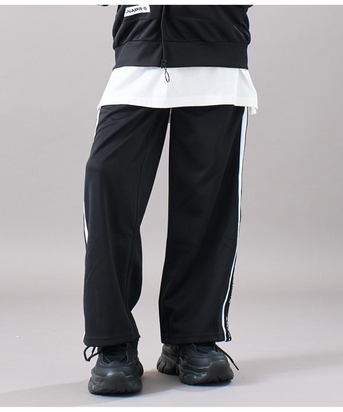 ANAP GｉRL（アナップガール）の「R+S吸水速乾付きラインジャージパンツ（その他パンツ・キッズ・ブラック/ライトブルー・S/M/XS）」の20枚目の写真