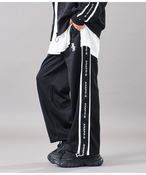 ANAP GｉRL（アナップガール）の「R+S吸水速乾付きラインジャージパンツ（その他パンツ・キッズ・ブラック/ライトブルー・S/M/XS）」の21枚目の写真