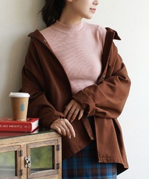 【新感覚のなめらかタッチ！】チクチクしない なめらかリブニット［ハイネック］