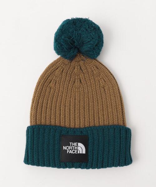 THE NORTH FACE(ザノースフェイス)の「<THE NORTH FACE>ポンポンカプッチョ / 帽子(ニットキャップ/ビーニー・キッズ・ブラック/ベージュ・FREE)」の1枚目の写真