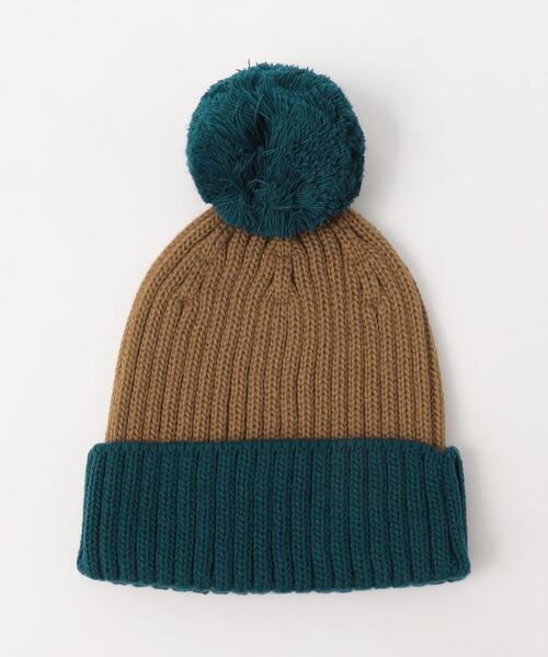 THE NORTH FACE(ザノースフェイス)の「<THE NORTH FACE>ポンポンカプッチョ / 帽子(ニットキャップ/ビーニー・キッズ・ブラック/ベージュ・FREE)」の3枚目の写真